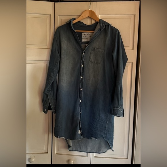 Frank and Aileen classic Mary denim dress vintage wash size small NWOT - Picture 2 of 8